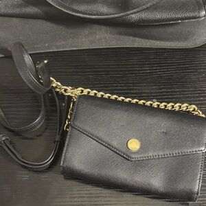Michael Kors Black Crossbody Bag with Gold Chain